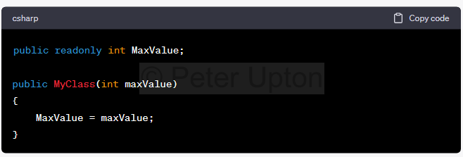 C# readonly