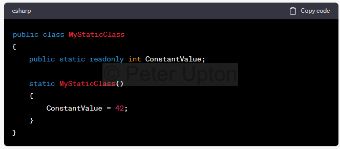 static readonly